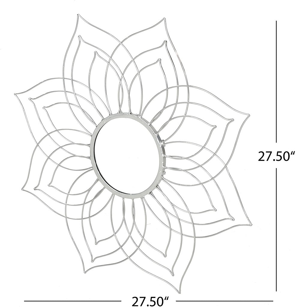 Ophelia Floral Finished Wall Mirror
