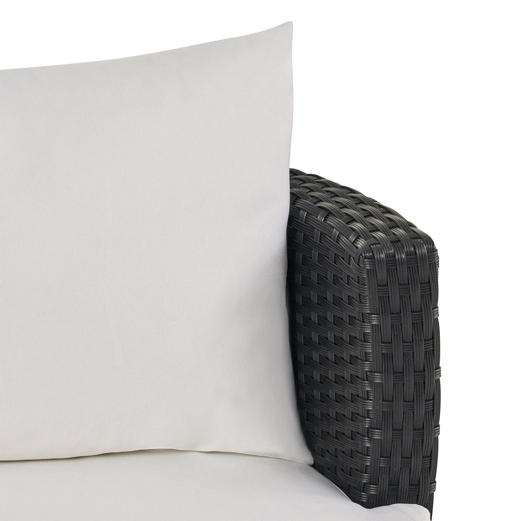 Pattaya 3pc Outdoor Black Wicker Chat Set