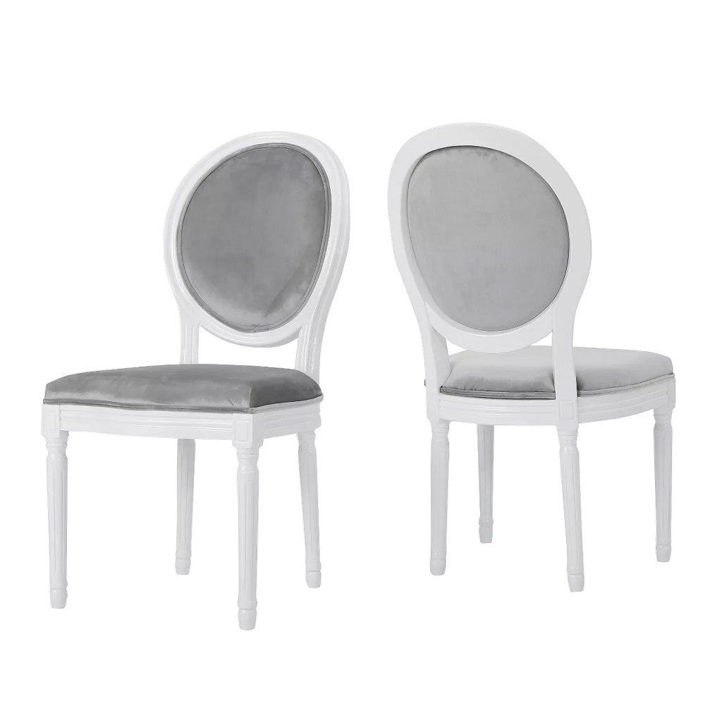 Phinnaeus Contemporary Velvet Dining Chairs (Set of 2)