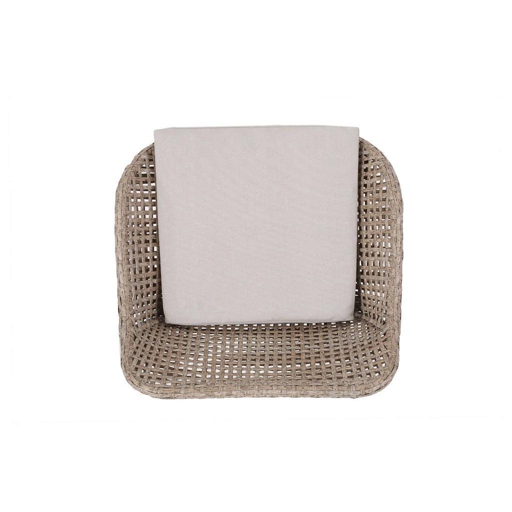 Pondway Outdoor Wicker and Iron Barstools with Cushion, Set of 2-Furny Matter