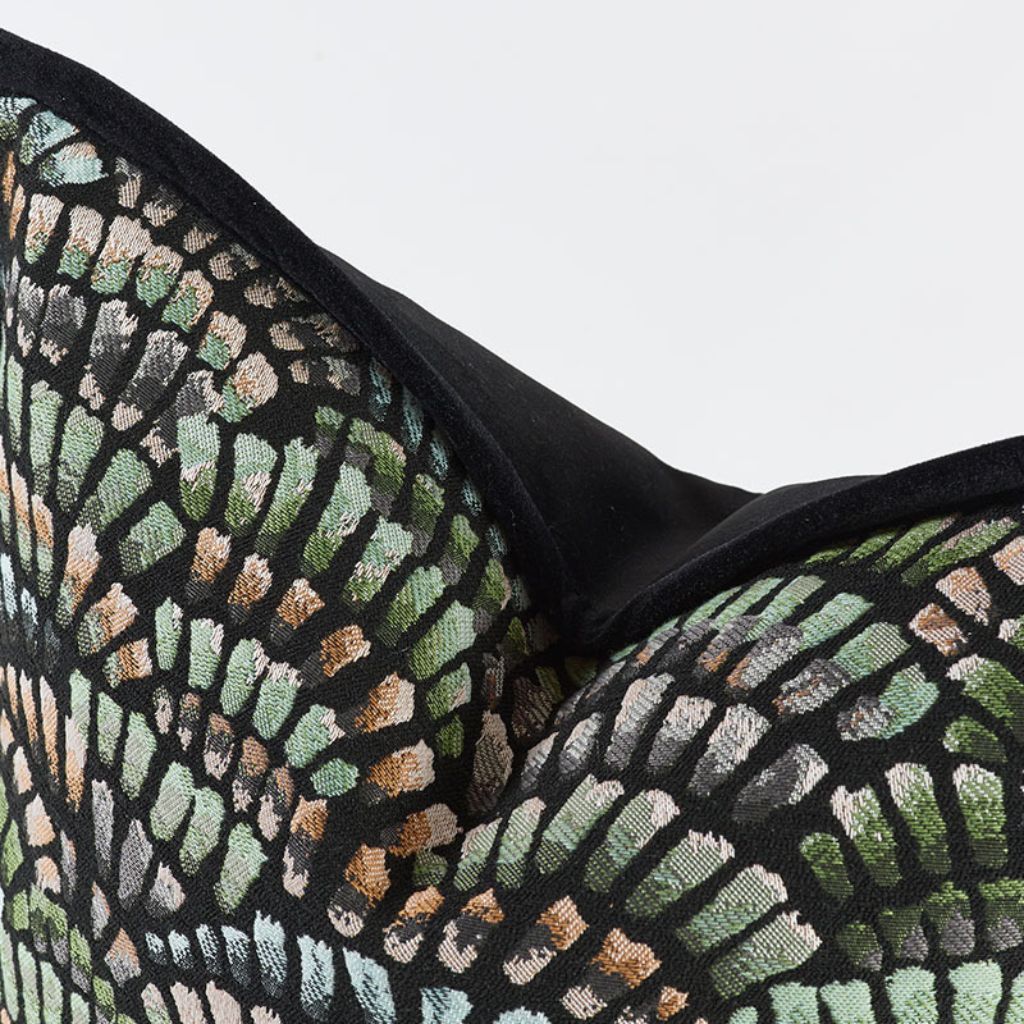 Regal Peacock Lumbar Pillow Cover