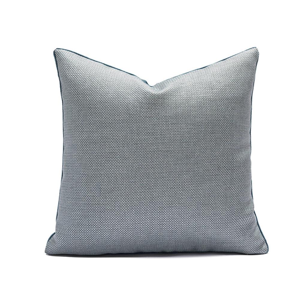 Seafoam Blue Textured Throw Pillow Cover