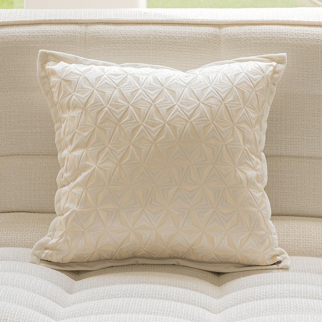 Shimmering Pinwheel Jacquard Throw Pillow Cover