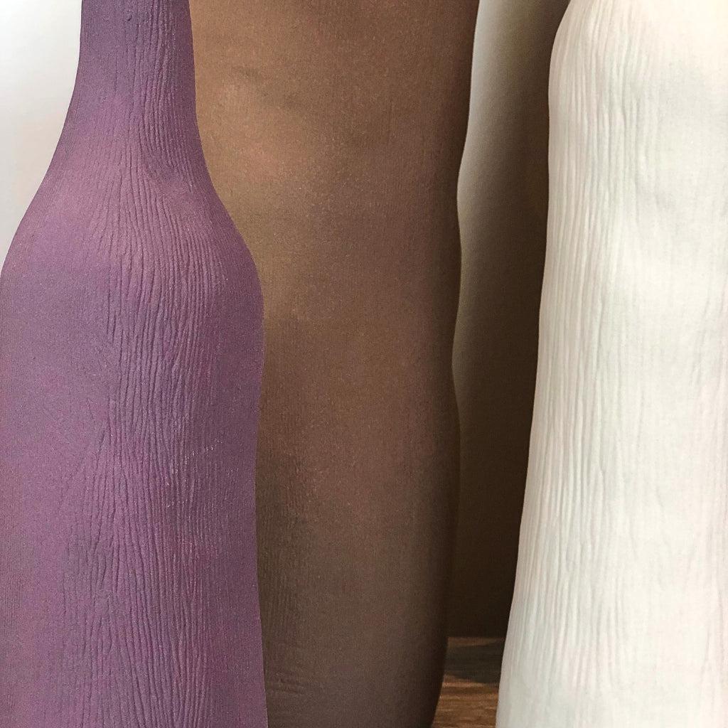 Tall Abstract Bud Ceramic Vases (Set of 3)