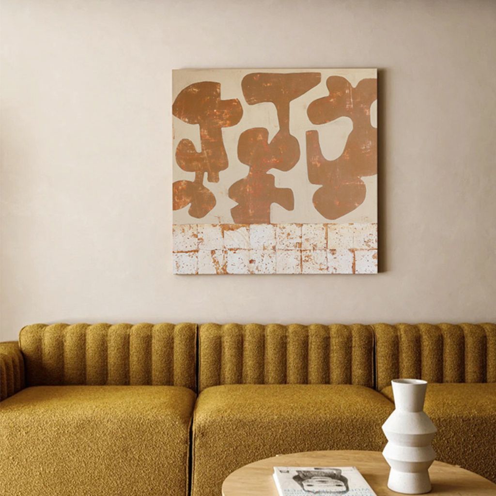 Terracotta Mosaic Wall Art Framed Print