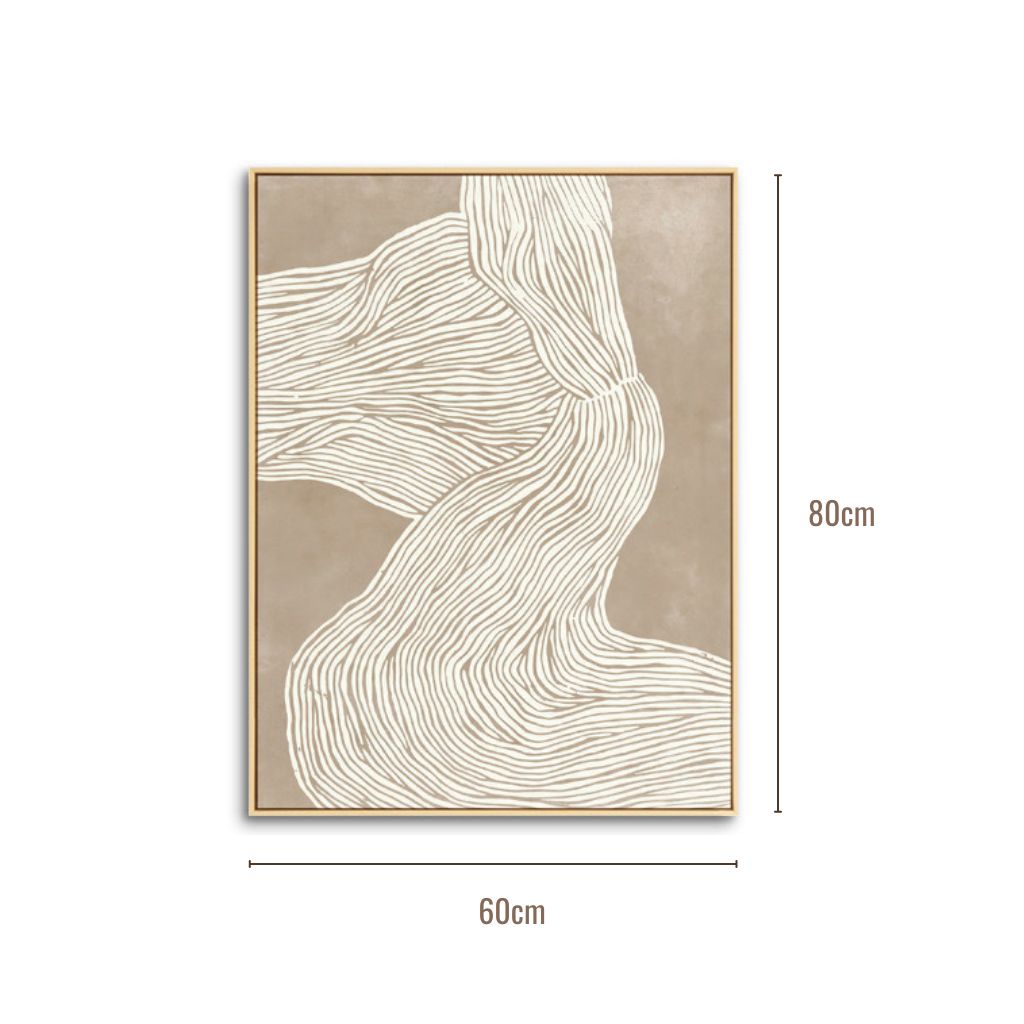 The Abstract Lines Canvas Framed Print
