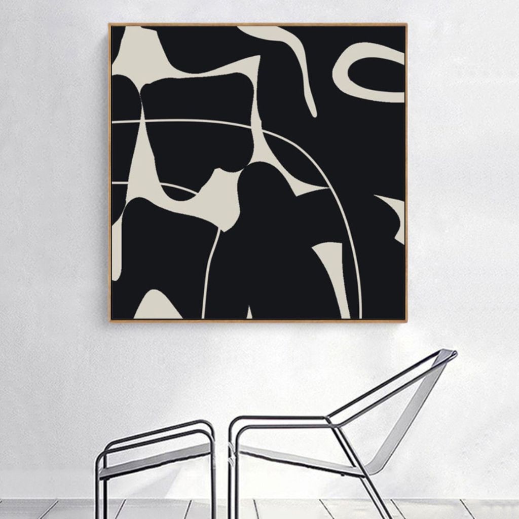 The Still Between Abstract Wall Art Framed Print