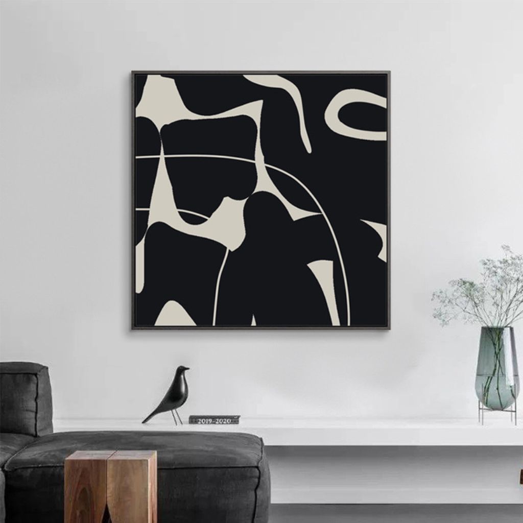 The Still Between Abstract Wall Art Framed Print