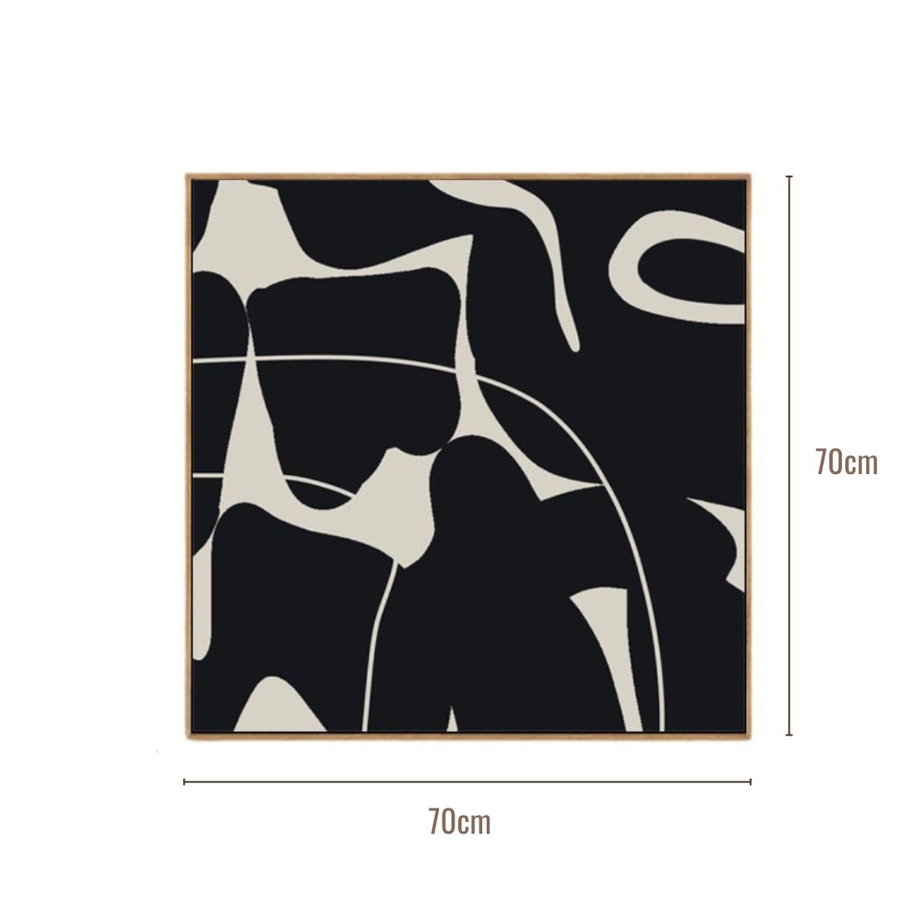 The Still Between Abstract Wall Art Framed Print