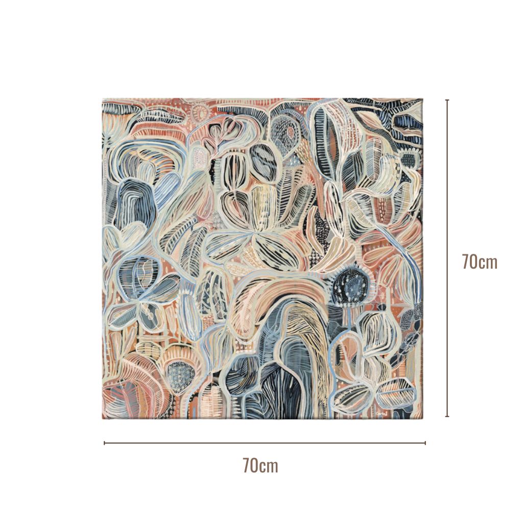 Tropical Sanctuary Abstract Wall Art Framed Print