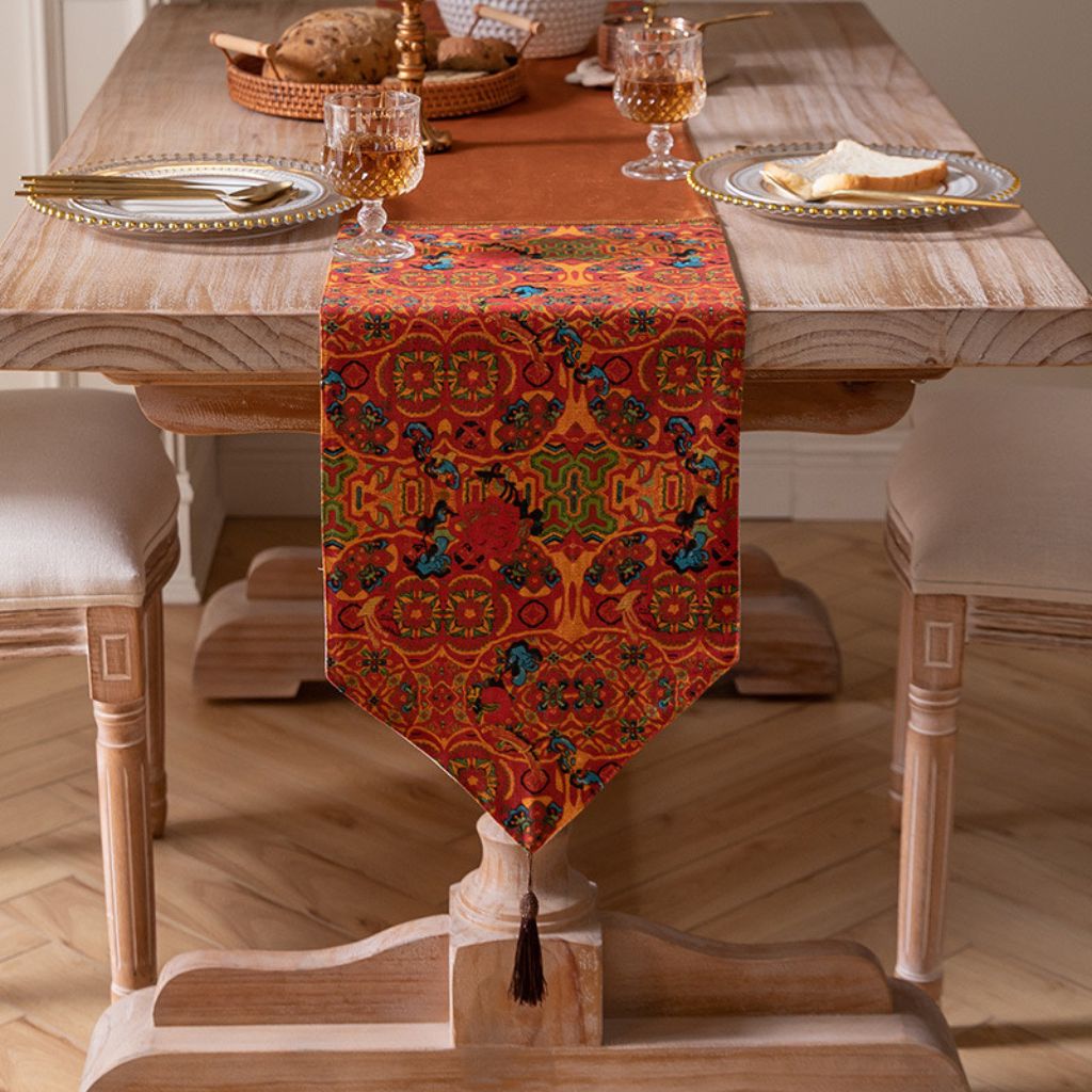Vibrant Ethnic Bohemian Table Runner