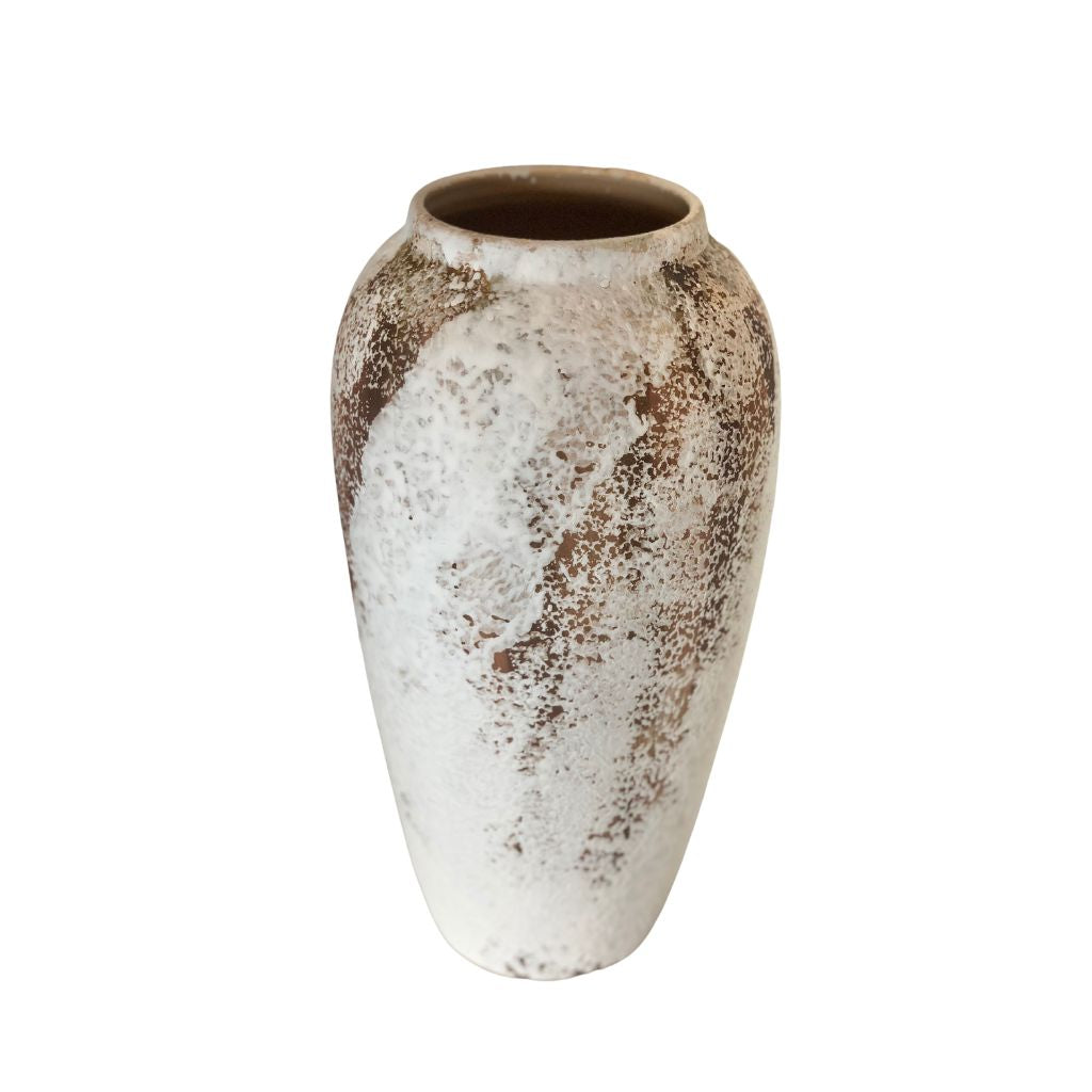 Vintage Frosted Earth Tall Vase