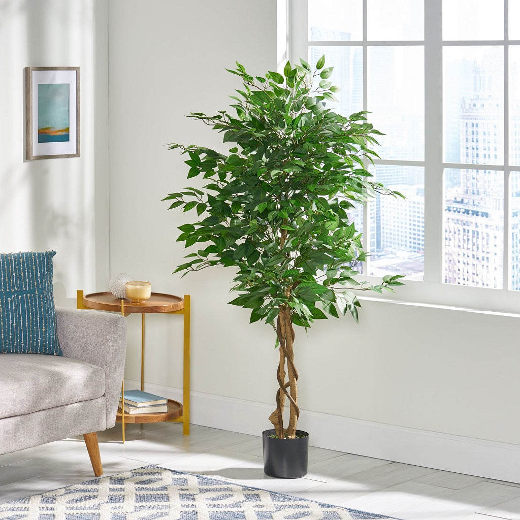 Wasco 5' x 2.5' Artificial Ficus Tree