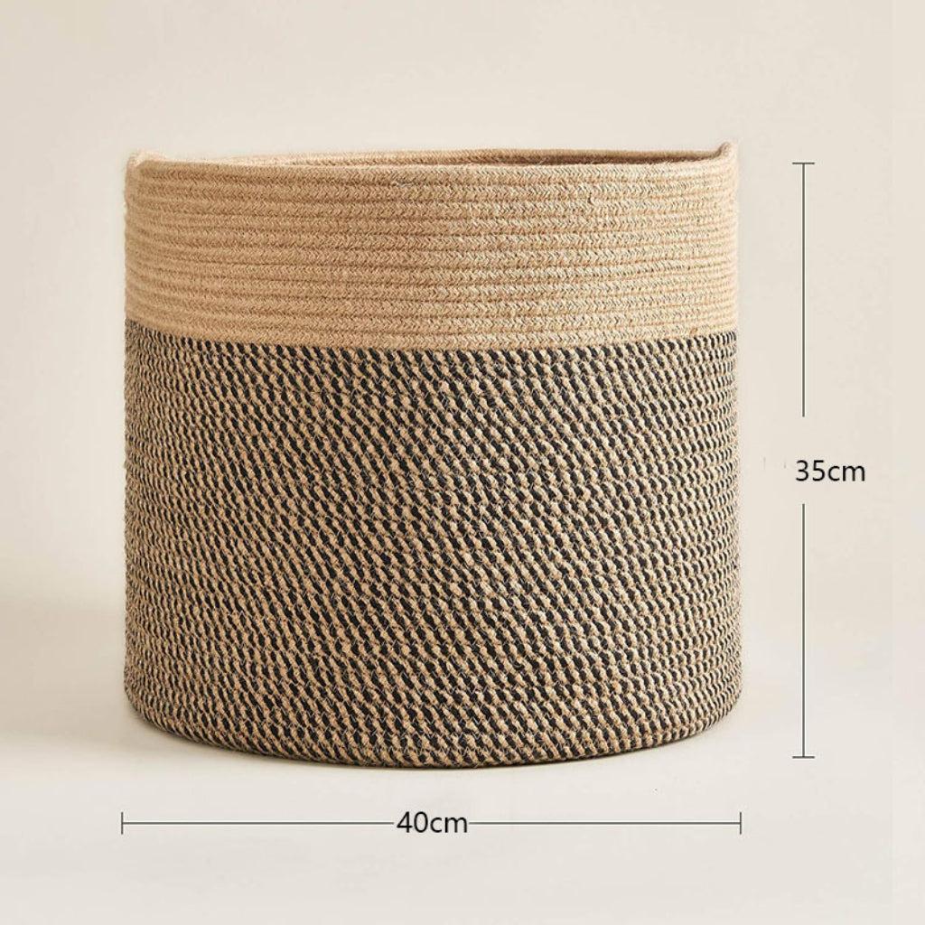 Wide Cotton Rope Laundry Basket
