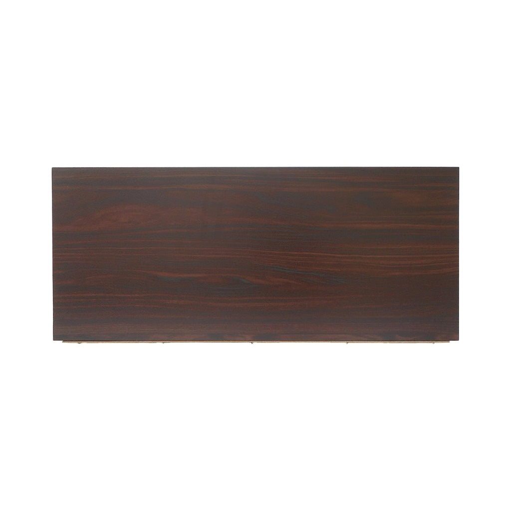 Willson Modern 3-Shelf Walnut Finished Faux Wood Cabinet