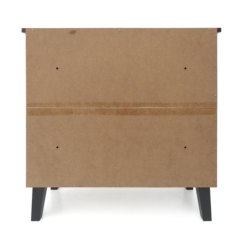 Willson Modern 3-Shelf Walnut Finished Faux Wood Cabinet