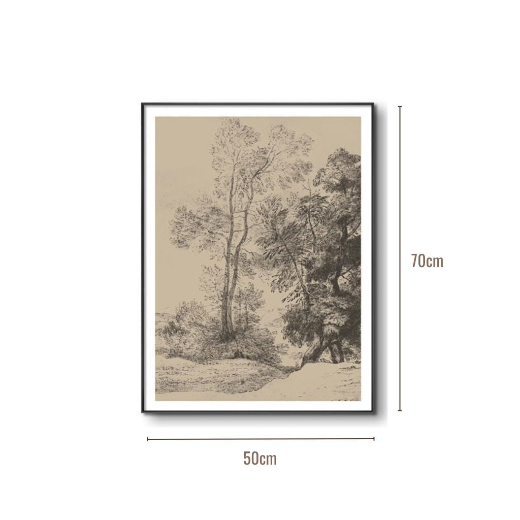 Through The Woods Aluminium Framed Print