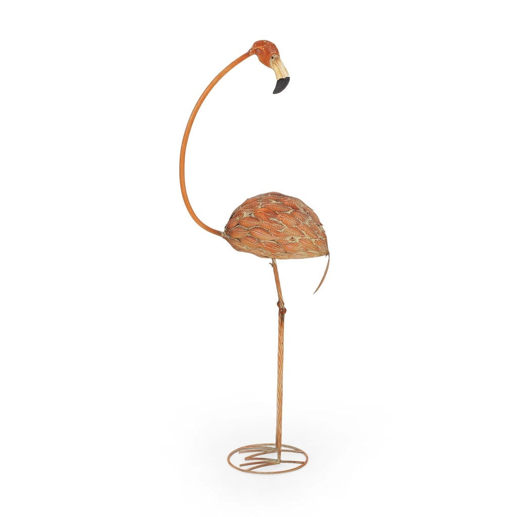 Zamiah Outdoor Flamingo Garden Art Decor (Set of 2)