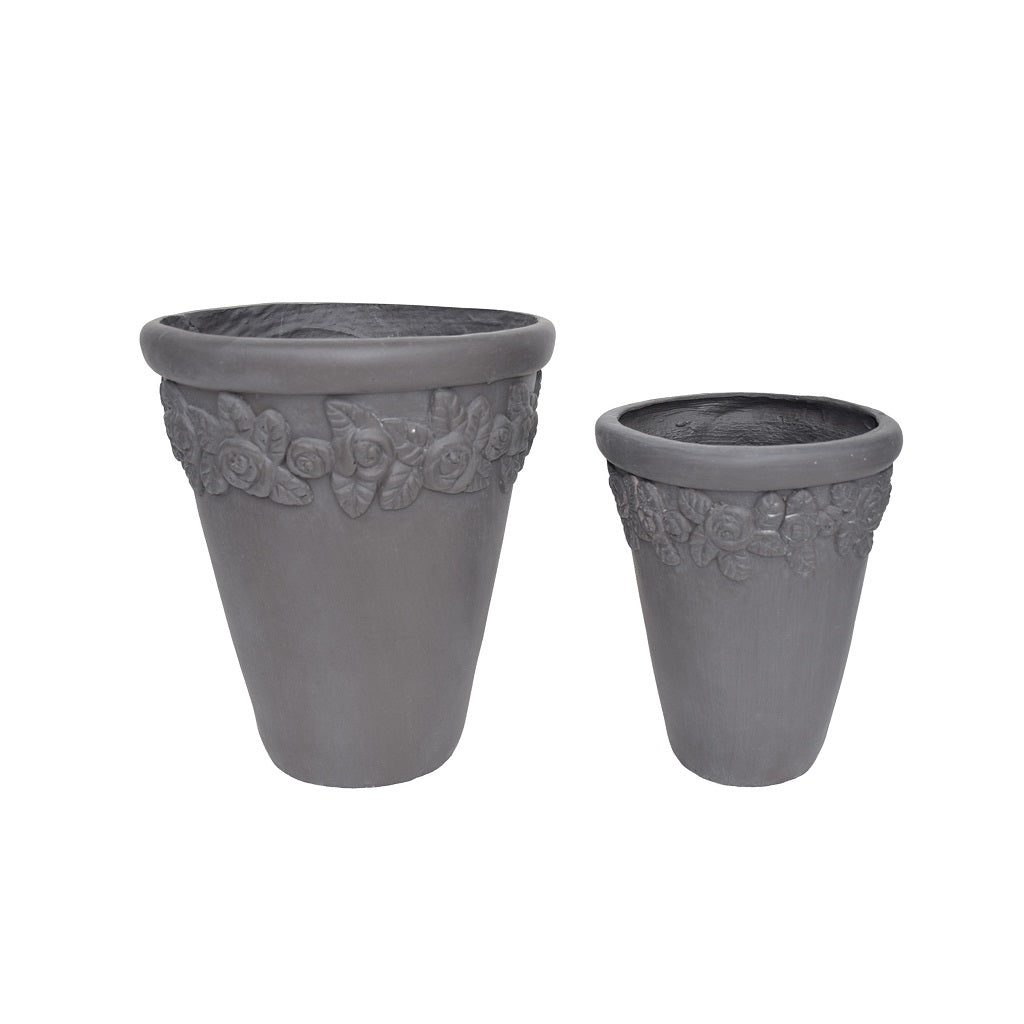 Amidala Outdoor Garden Planter Pots (Set of 2)