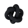 Black 3-Link Wooden Knot Decorative Sculpture