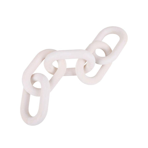 Image of 5-Link Wooden Chain Decorative Object