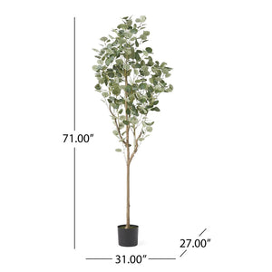 Adair 6' x 2.5' Artificial Eucalyptus Tree