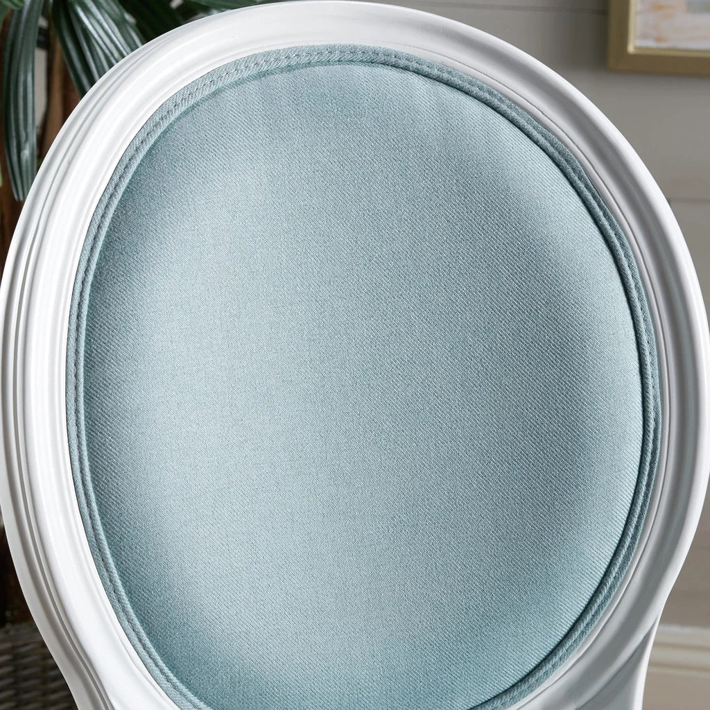 Adelise Traditional Light Blue Upholstered Fabric Dining Chairs (Set of 2)