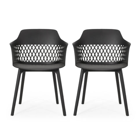 Image of Airyanna Outdoor Modern Dining Chair (Set of 2)