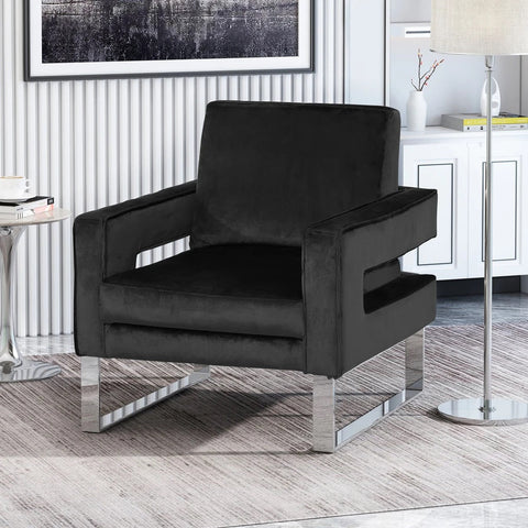 Image of Alitzel Modern Glam Velvet Club Chair