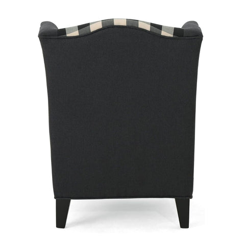 Image of Alonso Wingback Fabric Club Chair