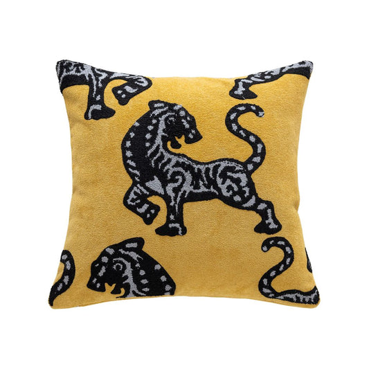Amber Tiger Throw Pillow Cover