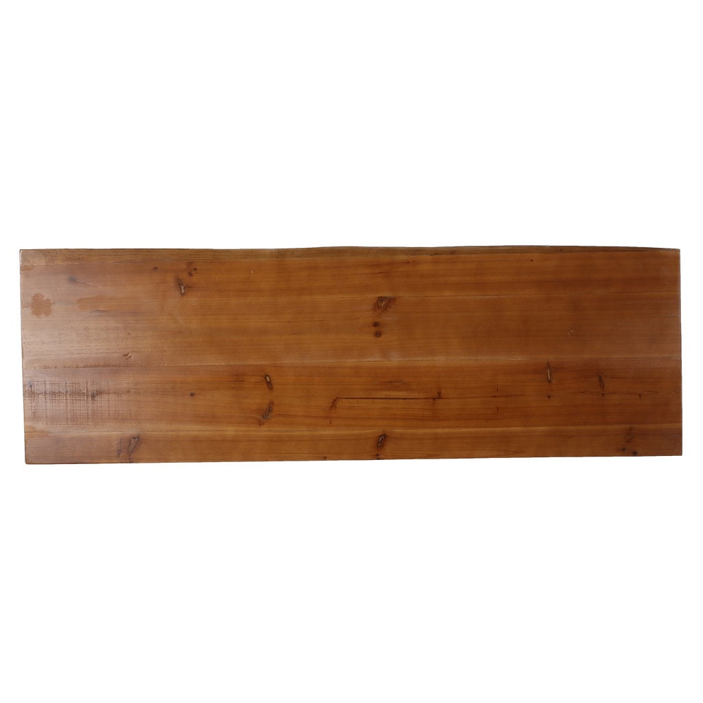 Aneissa Industrial Faux Live Edge Rectangular Bar Table, Natural