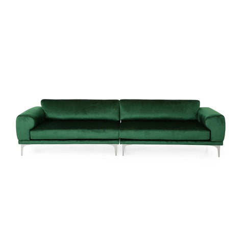 Image of Annagrace Modern Glam 4 Seater Velvet Sofa