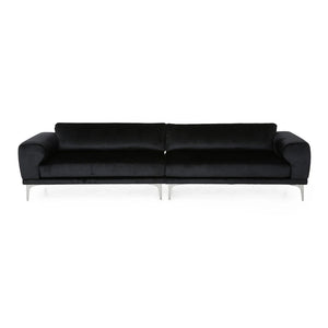 Annagrace Modern Glam 4 Seater Velvet Sofa