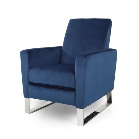 Image of Arvin Modern Push Back High Leg Recliner with Stainless Steel Legs