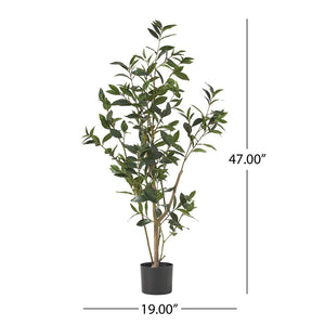 Atoka 4' x 1.5' Artificial Laurel Tree