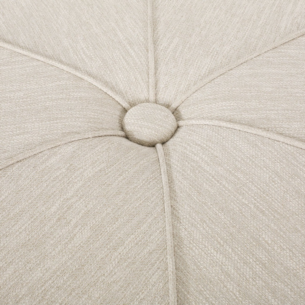 Bergeson Fabric Upholstered Round Ottoman