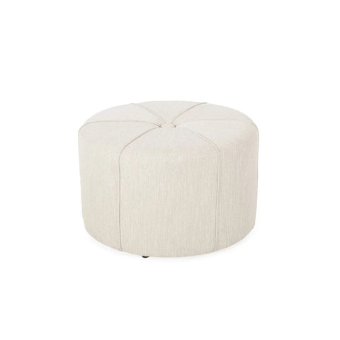 Image of Bergeson Fabric Upholstered Round Ottoman