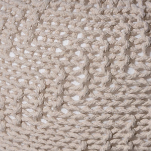 Beryl Knitted Cotton Pouf