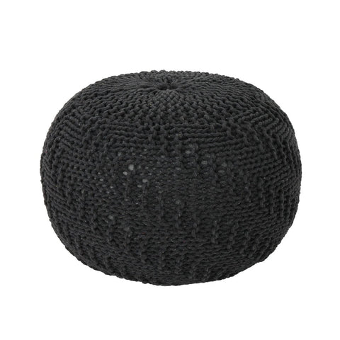 Image of Beryl Knitted Cotton Pouf