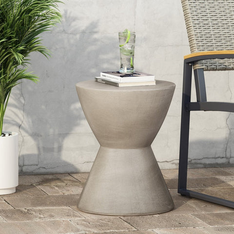 Image of Billion Outdoor Lightweight Concrete Side Table