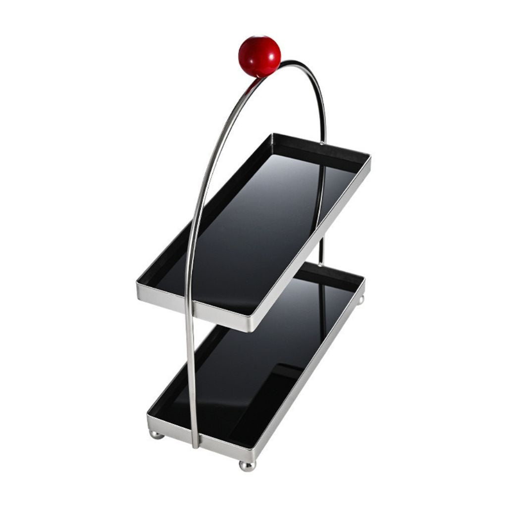 Black Stainless Steel Cosmetic Organiser Display Shelf