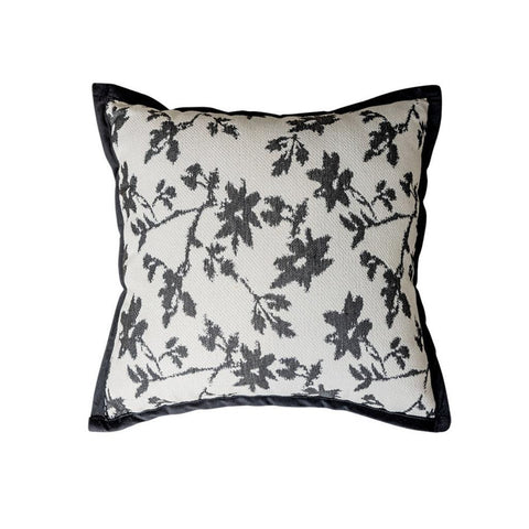 Image of Black & White Botanical Throw Pillow Cover