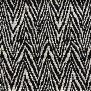 Black and White Zig Zag Throw Pillow Cover
