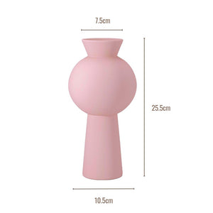 Blush Pink Spherical Pedestal Vase