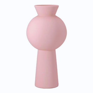 Blush Pink Spherical Pedestal Vase