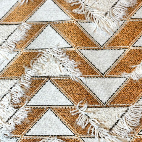 Image of Boho Fringe Chevron Throw Pillow Cover