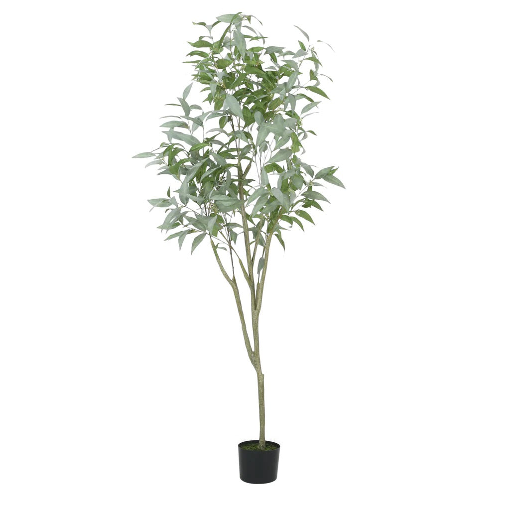 Bowrun 6.5' x 2.8' Artificial Eucalyptus Leaf Tree