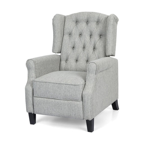 Image of Breyon Contemporary Tufted Fabric Push Back Recliner