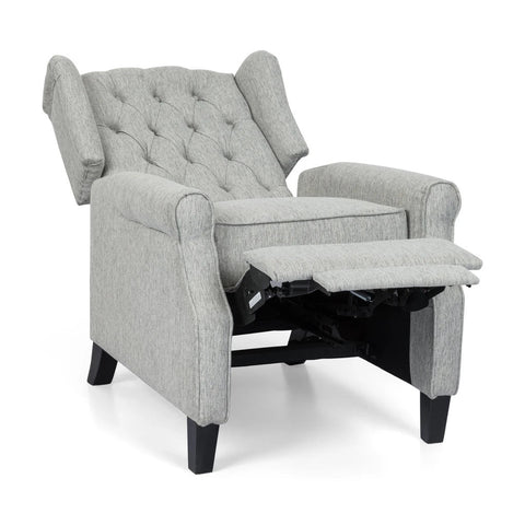 Image of Breyon Contemporary Tufted Fabric Push Back Recliner